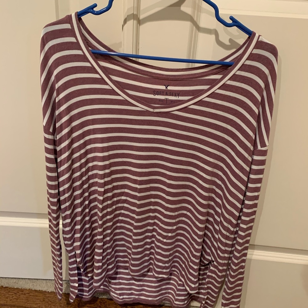 Striped Soft and Sexy Long Sleeve Tee